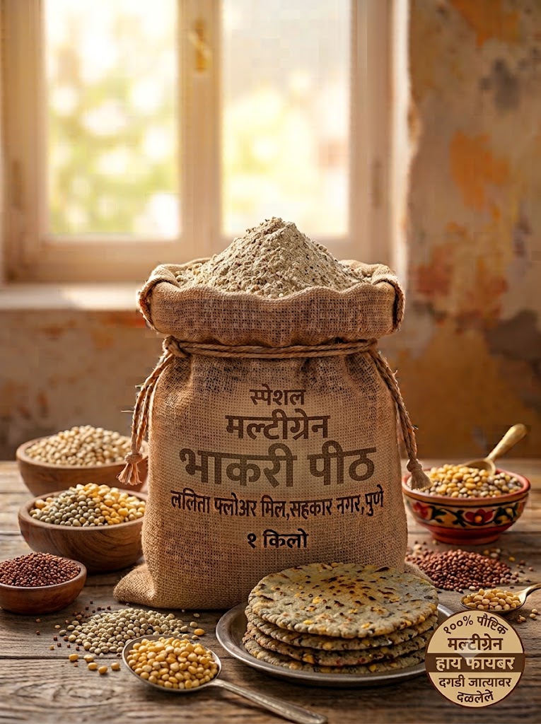 स्पेशल मल्टीग्रेन भाकरी पीठ