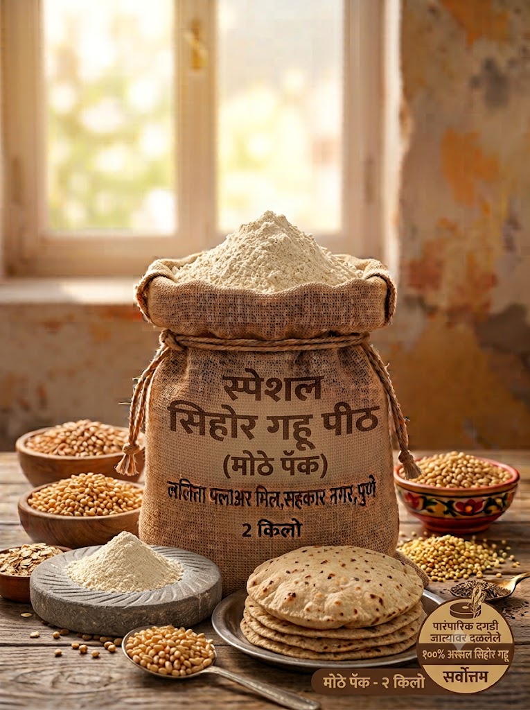 स्पेशल सिहोर गहू पीठ (मोठे पॅक)