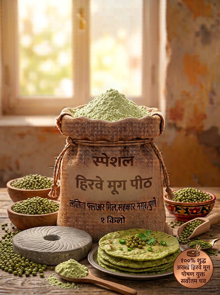 स्पेशल हिरवे मूग पीठ